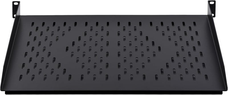 RackPath 1U Cantilever Universal Rack Shelf - 14in Deep – Rackmount Shelf for 19’’ AV/Network Equipment Racks – 55lbs Capacity - 2Pack - Image 4